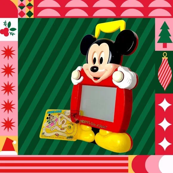 Vintage 1991 Mickey's Etch a Sketch Ohio Art CIB Disney Unboxed - Picture 10 of 16